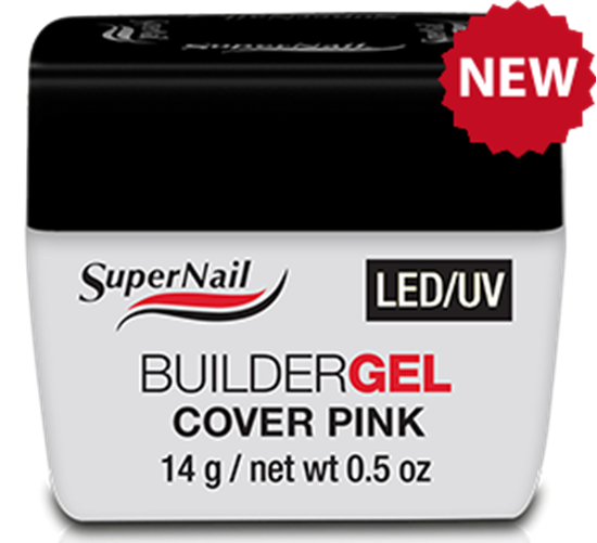 Изображение Гель розовый "Super Nail", LED/ UV, BuilderGEL Cover Pink, 14g.
