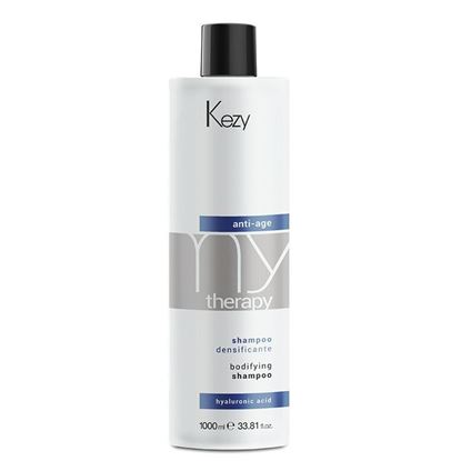 Изображение Kezy MyTherapy Anti-Age Hyaluronic Acid Bodifying Shampoo - Шампунь для придания густоты истонченным волосам с гиалуроновой кислотой, 1000 мл.